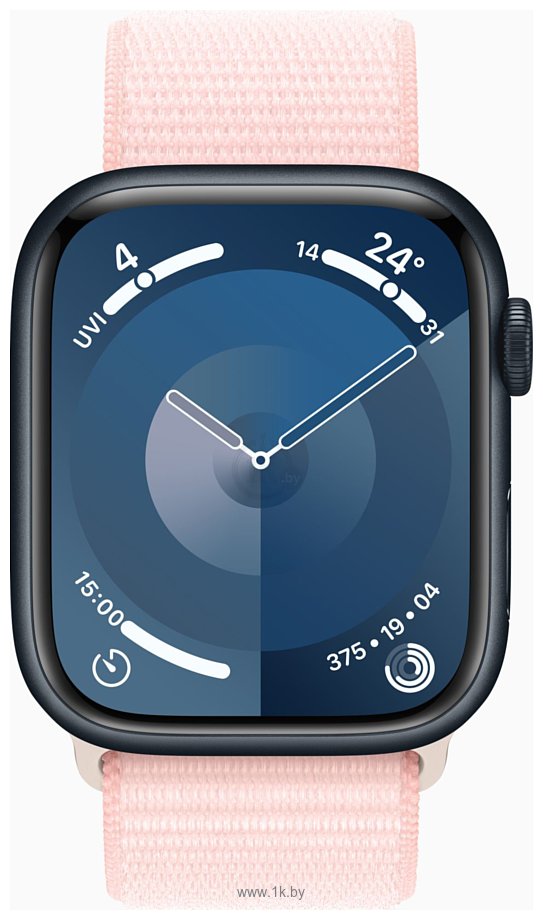 Фотографии Apple Watch Series 9 LTE 45 мм (алюминиевый корпус, нейлоновый ремешок)