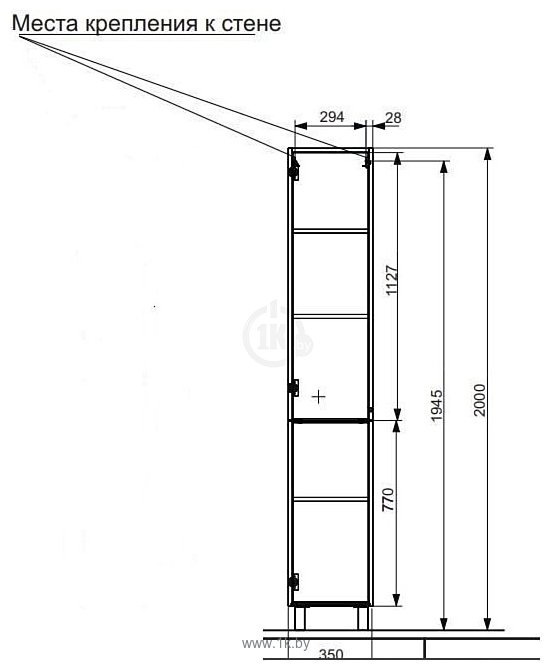 Фотографии Эстет Kare Luxe L 35x34x200 ФР-00005999