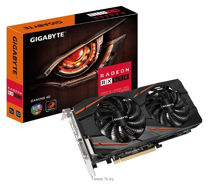 Фотографии GIGABYTE Radeon RX 570 4096Mb Gaming (GV-RX570GAMING-4GD)