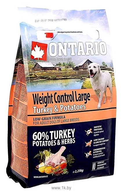 Фотографии Ontario (2.25 кг) Weight Control Large Turkey & Potatoes