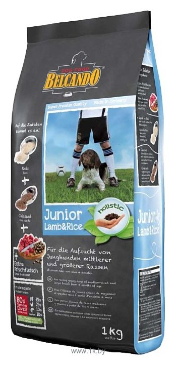 Фотографии Belcando Junior Lamb & Rice для щенков склонных к аллергическим реакциям средних и крупных пород с 4 месяцев (1 кг)