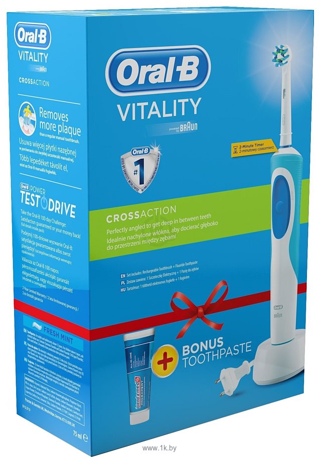 Фотографии Oral-B Vitality Cross Action (D12.513) + Toothpaste