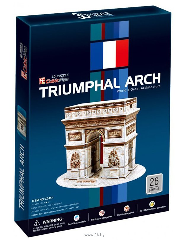 Фотографии CubicFun Триумфальная арка (Франция) C045h