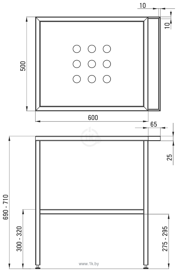 Фотографии Deante Стол с умывальником Peonia 65 CDET6U6S