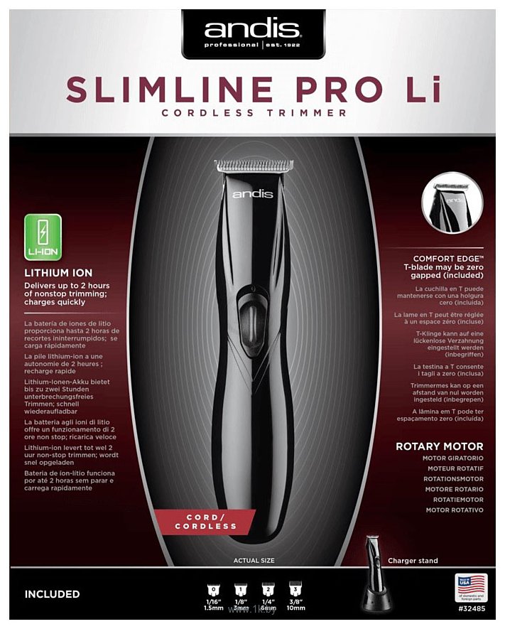 Фотографии Andis Slimline Pro Li T-Blade (черный)