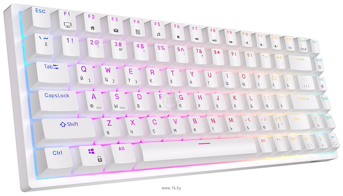Фотографии Royal Kludge RK84 RGB white, RK Brown