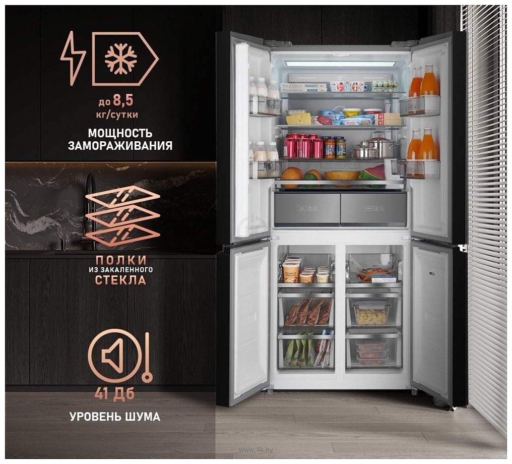 Фотографии Weissgauff WCD 590 Nofrost Inverter Premium Ecofresh Inox