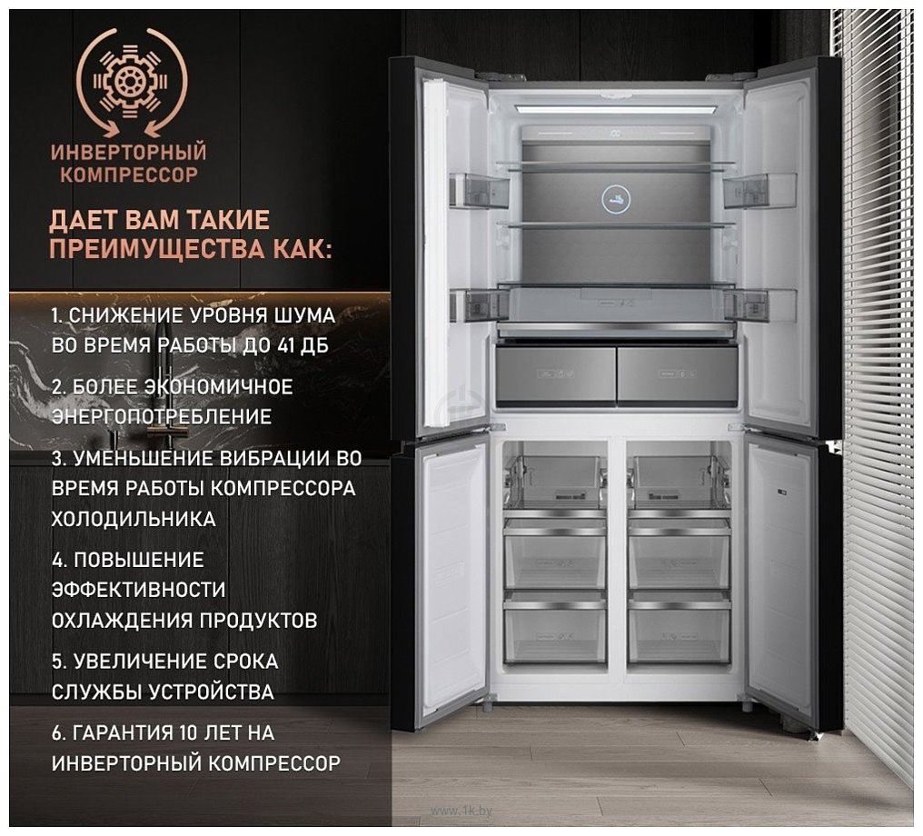 Фотографии Weissgauff WCD 590 Nofrost Inverter Premium Ecofresh Inox
