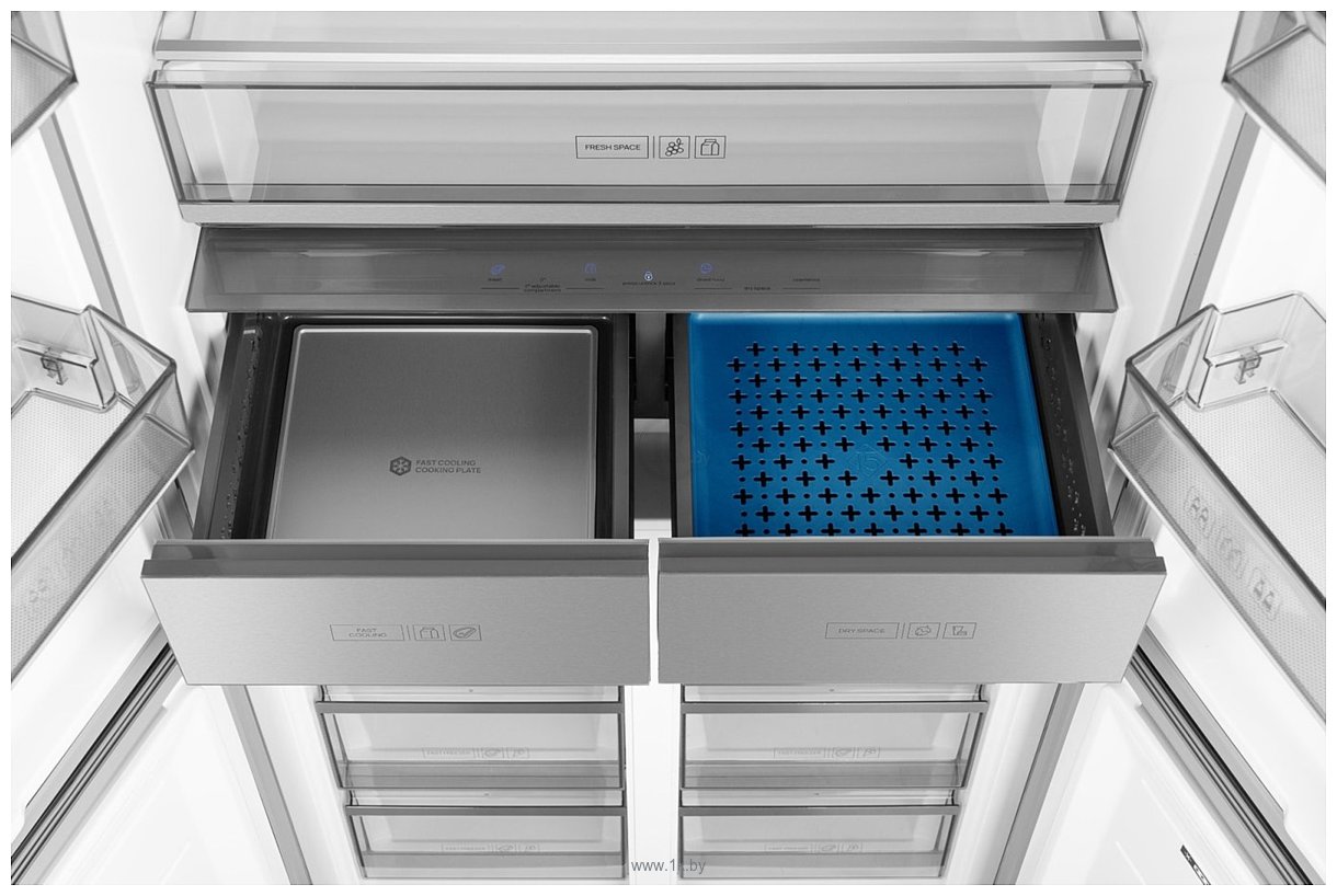 Фотографии Weissgauff WCD 590 Nofrost Inverter Premium Ecofresh Inox