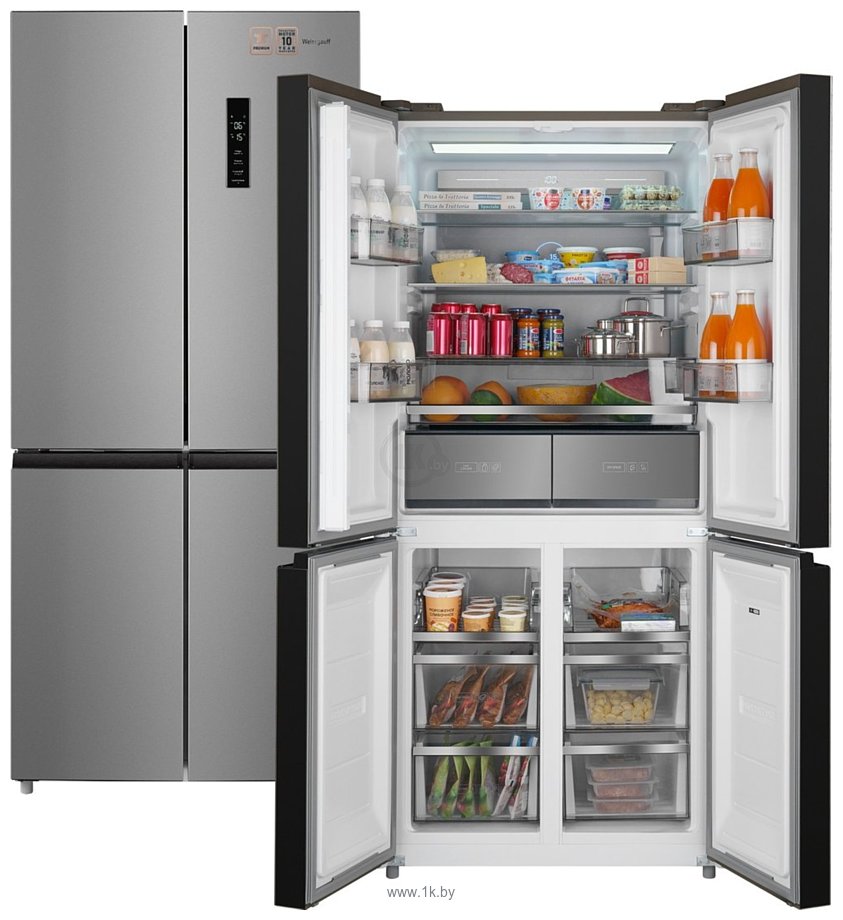 Фотографии Weissgauff WCD 590 Nofrost Inverter Premium Ecofresh Inox