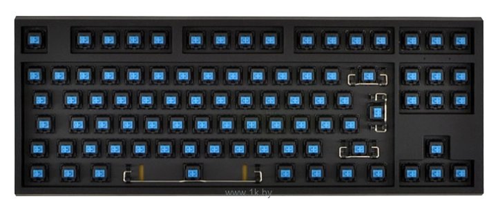 Фотографии WASD Keyboards V2 88-Key ISO Barebones Mechanical Keyboard Cherry MX Green black USB