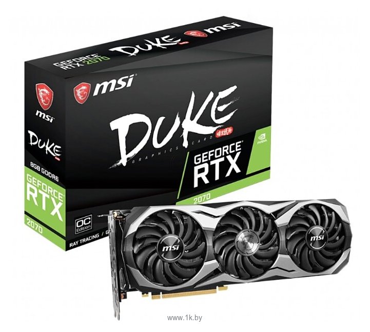 Фотографии MSI GeForce RTX 2070 1410 MHz PCI-E 3.0 8192MB 14000MHz 256 bit HDMI 3xDisplayPort HDCP DUKE OC