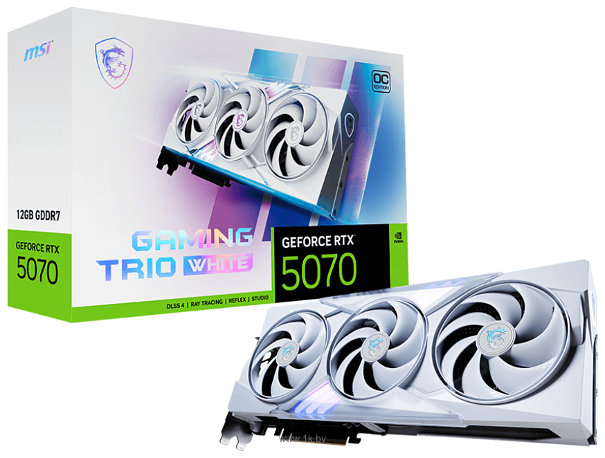 Фотографии MSI GeForce RTX 5070 12G Gaming Trio OC White