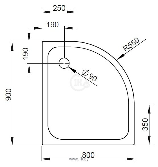 Фотографии Radaway Siros E Compact 90x80 (левый) (SBE8917-L)