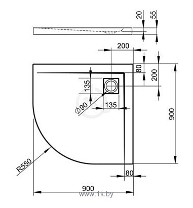 Фотографии Radaway Argos A 90x90 (4AA99-01)