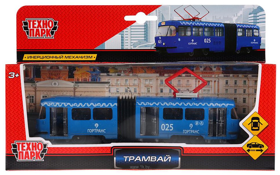 Фотографии Технопарк Трамвай с Гармошкой SB-18-01-BL-WB(NO IC)