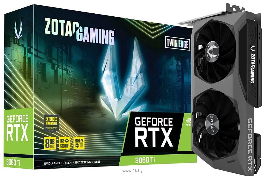 Фотографии ZOTAC Gaming GeForce RTX 3060 Ti Twin Edge 8GB (ZT-A30620E-10P)
