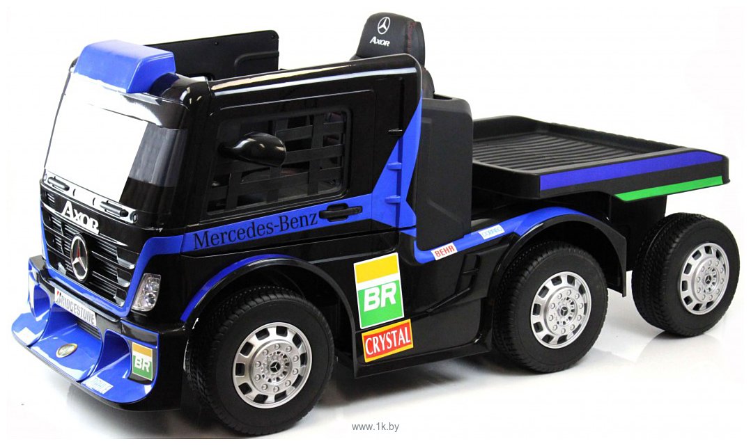 Фотографии RiverToys Mercedes-Benz Axor с прицепом H777HH (темно-синий)