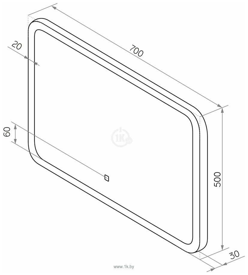 Фотографии Континент  Demure Led 70x50