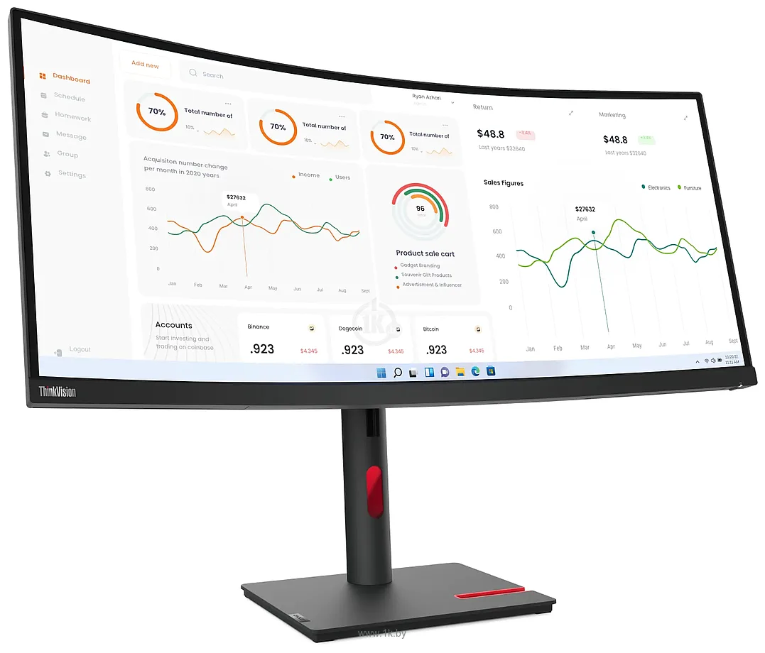 Фотографии Lenovo ThinkVision T34w-30 63D4GAT1EU Фотографии Lenovo ThinkVision T34w-30 63D4GAT1EU