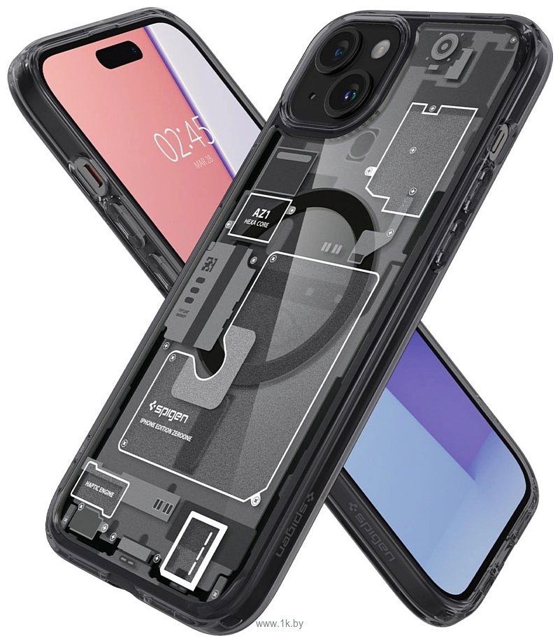 Фотографии Spigen Ultra Hybrid Zero One (MagFit) для iPhone 15 ACS06806 (разноцветный)