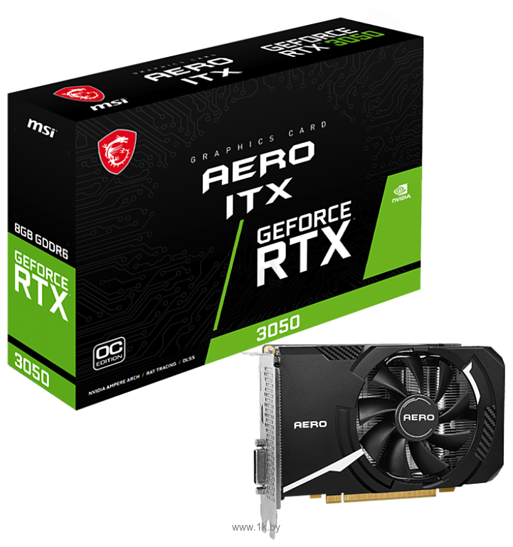 Фотографии MSI GeForce RTX 3050 Aero ITX 8G OCV1