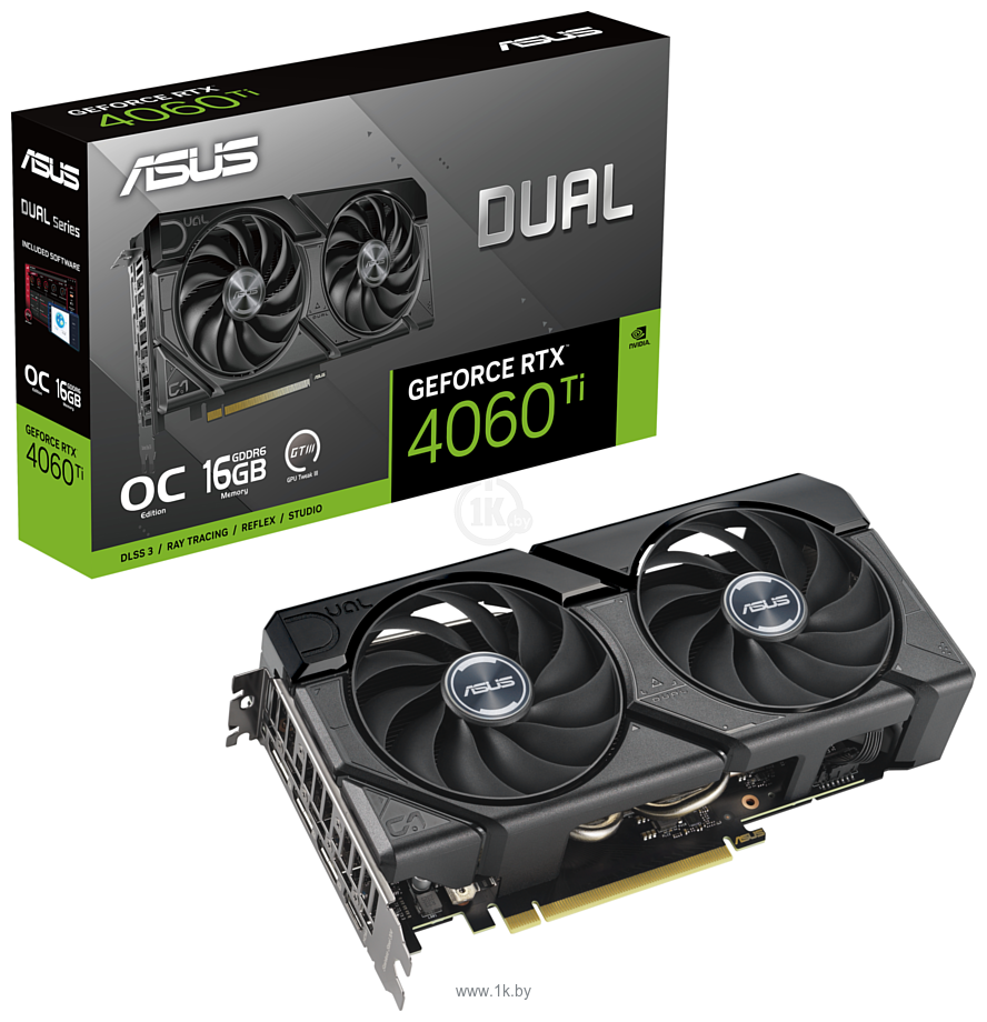 Фотографии ASUS Dual GeForce RTX 4060 Ti OC Edition 16GB GDDR6 (DUAL-RTX4060TI-O16G-EVO)