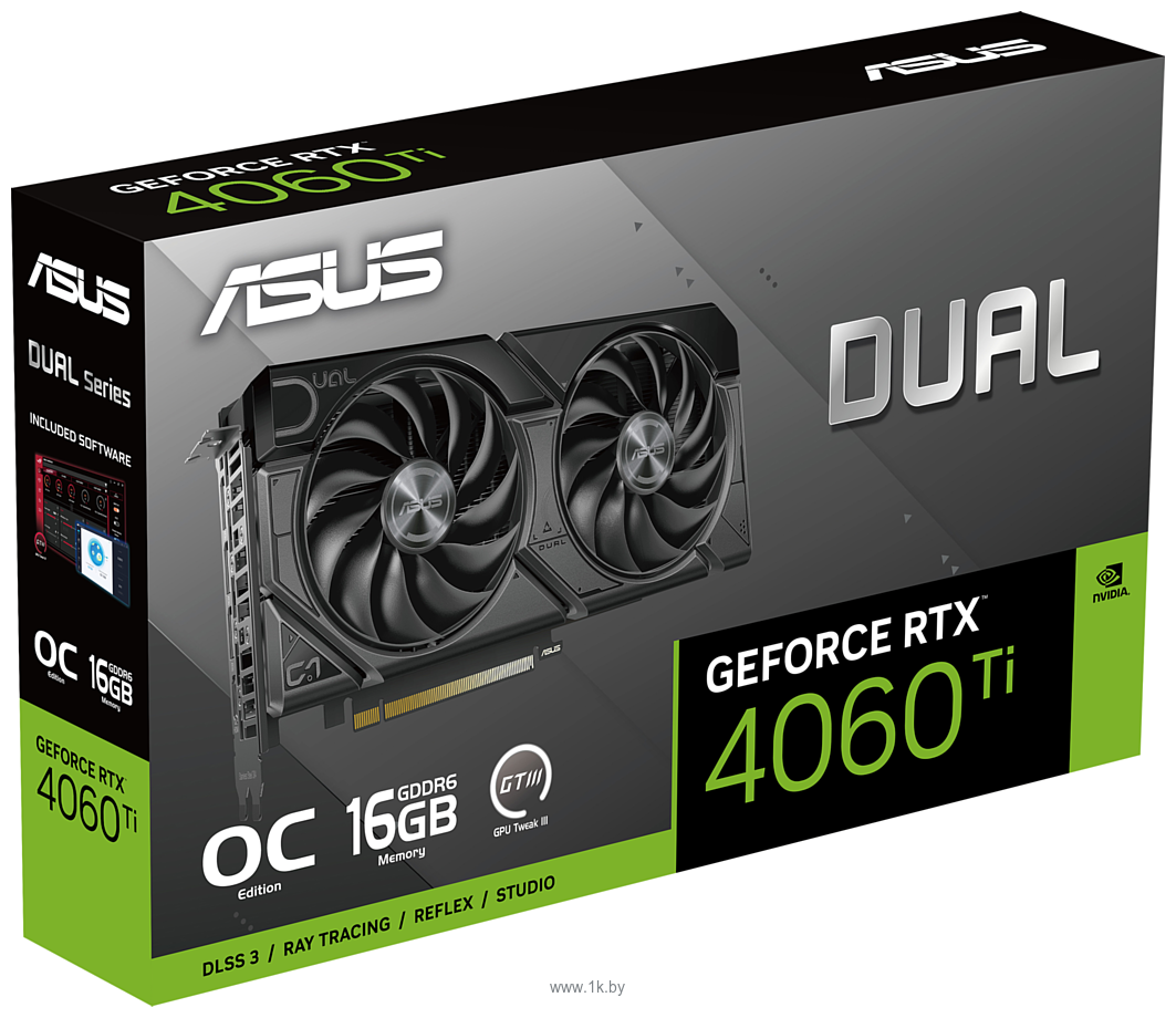 Фотографии ASUS Dual GeForce RTX 4060 Ti OC Edition 16GB GDDR6 (DUAL-RTX4060TI-O16G-EVO)