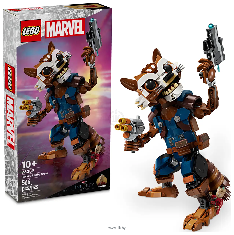 Фотографии LEGO Super Heroes Marvel 76282 Ракета и малыш Грут