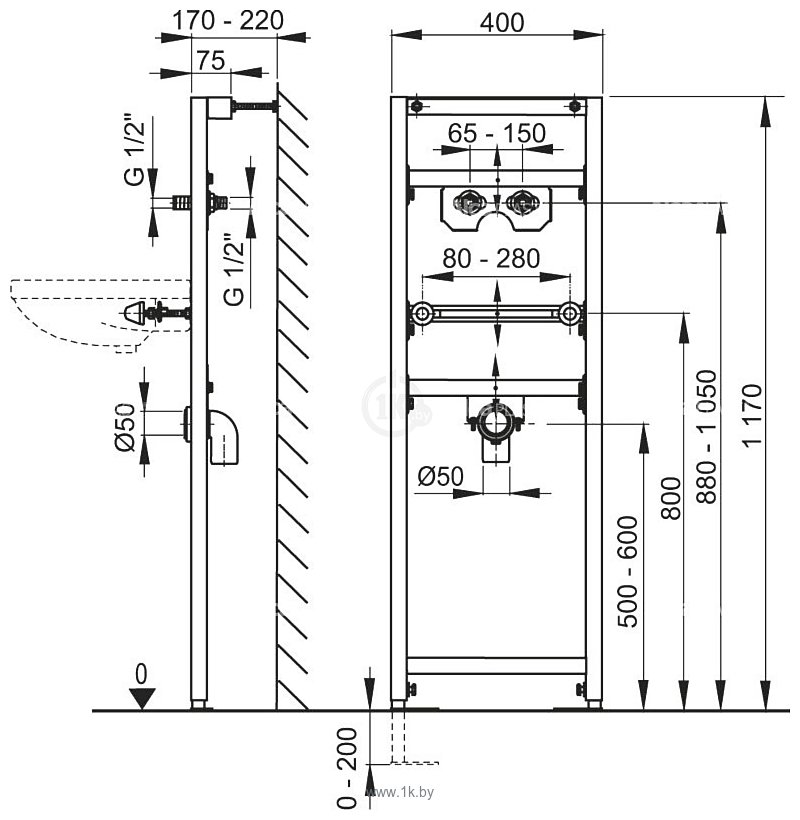 Фотографии Alcaplast A104A/1200