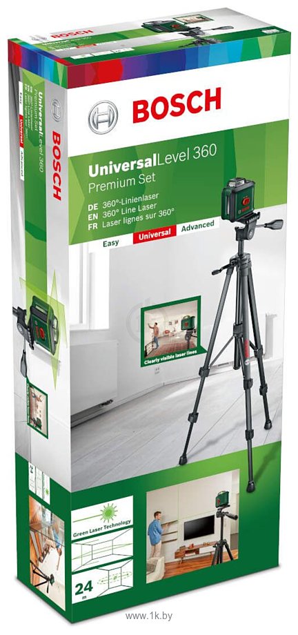 Фотографии Bosch UniversalLevel 360 Premium 0603663E01 (штатив, держатель)