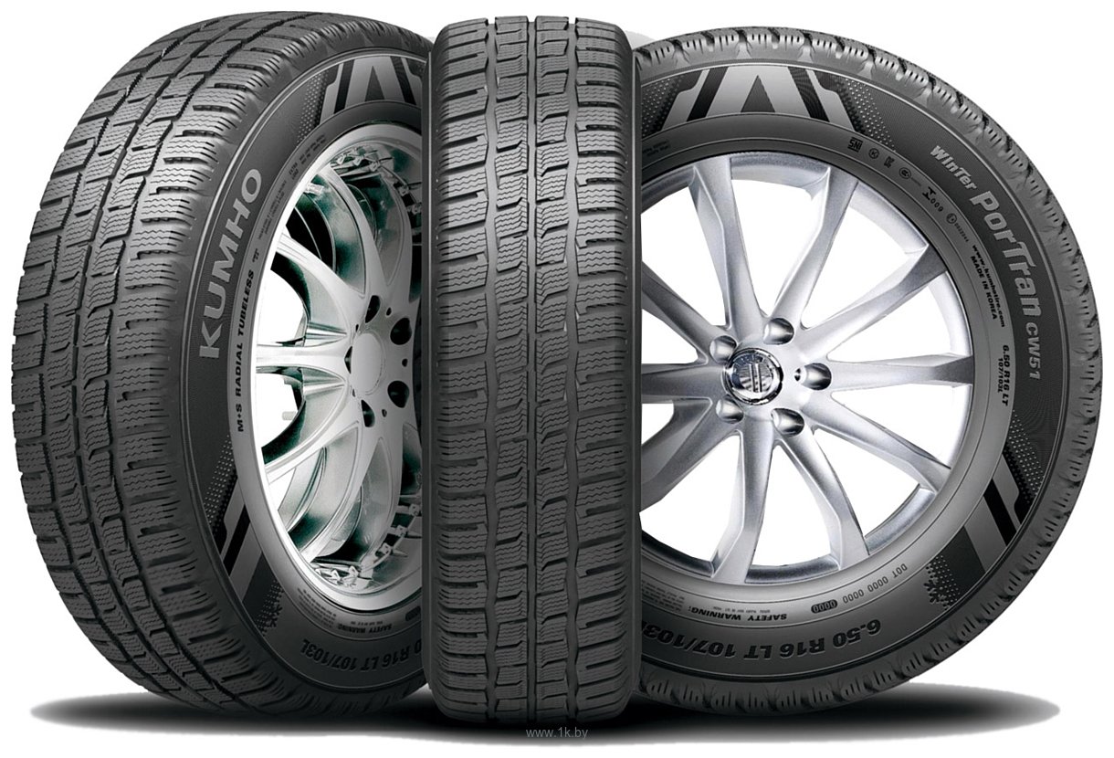 Фотографии Kumho Winter PorTran CW51 195/65 R16C 104T