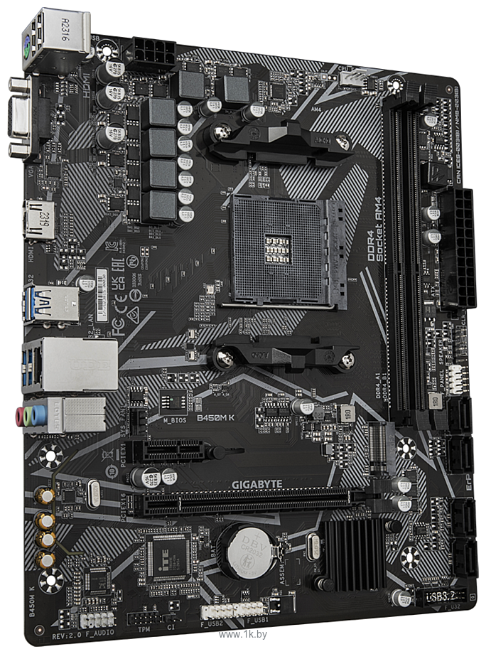 Фотографии Gigabyte B450M K (rev. 2.0)