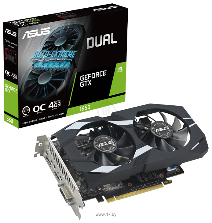 Фотографии ASUS Dual GeForce GTX 1650 OC Edition 4GB GDDR6 EVO (DUAL-GTX1650-O4GD6-P-EVO)