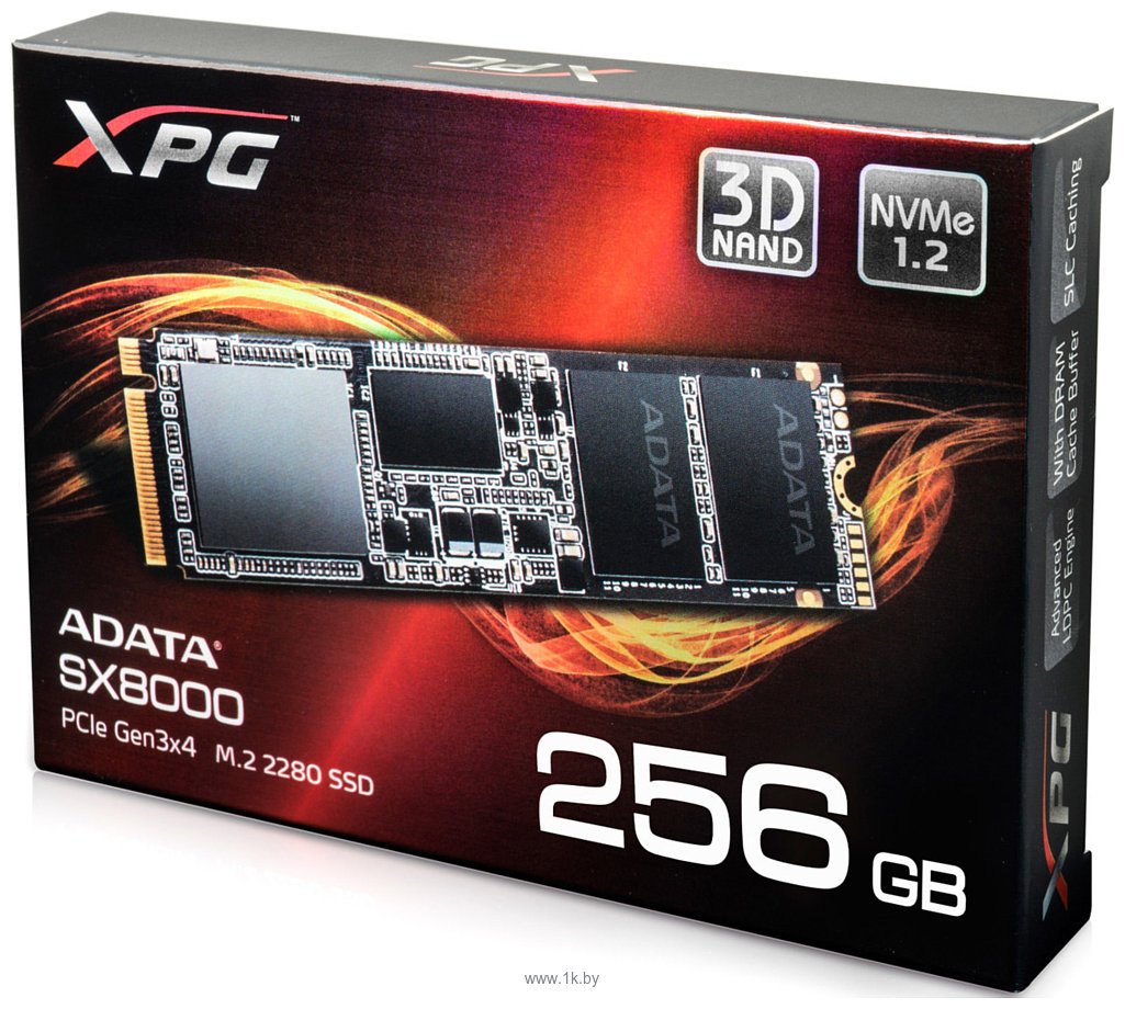 Фотографии ADATA XPG SX8000 256GB ASX8000NP-256GM-C (без радиатора)