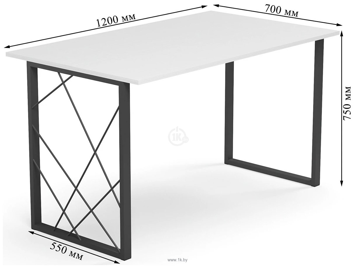 Фотографии Mio Tesoro Джино 120x70 (белый/черный)