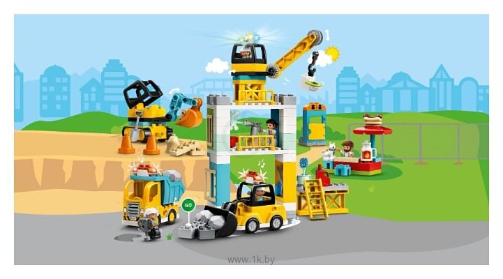 Фотографии LEGO DUPLO 10933 Башенный кран на стройке