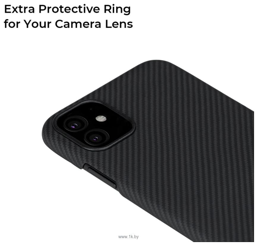 Фотографии Pitaka Air Case для iPhone 11 Pro (twill, черный/серый)