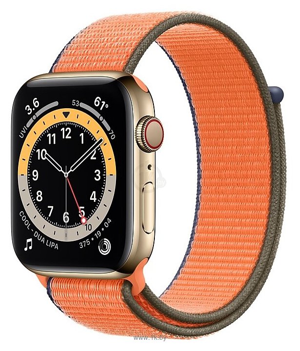 Фотографии Apple Watch Series 6 GPS + Cellular 44mm Stainless Steel Case with Sport Loop