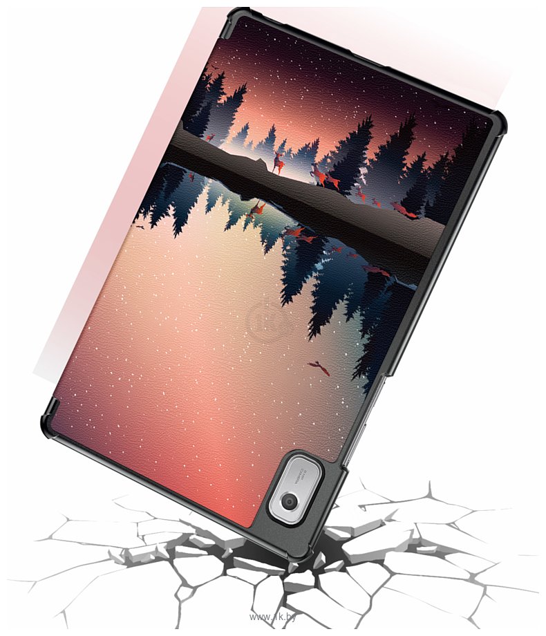 Фотографии JFK Smart Case для Lenovo Tab M9 (закат над озером)