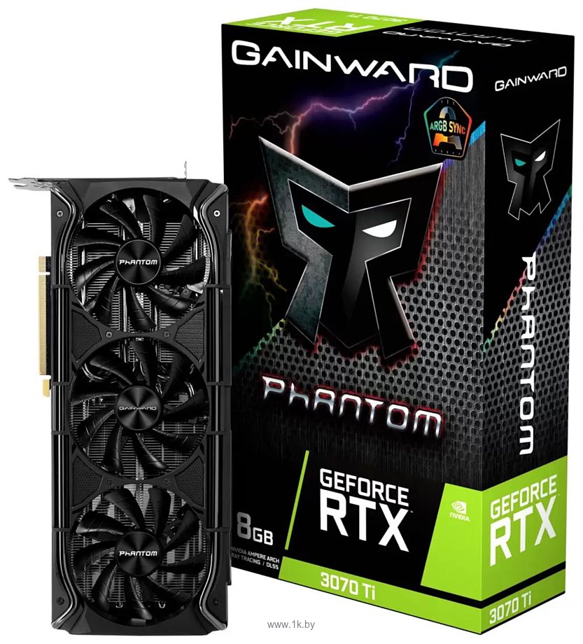 Фотографии Gainward GeForce RTX 3070 Ti Phantom 8GB (NED307T019P2-1047M)