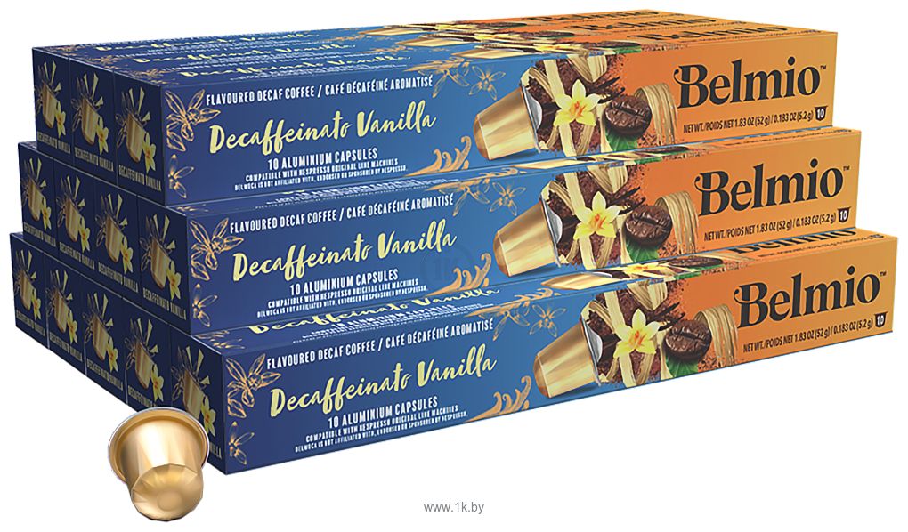 Фотографии Belmio Decaffeinato Vanilla 10 шт