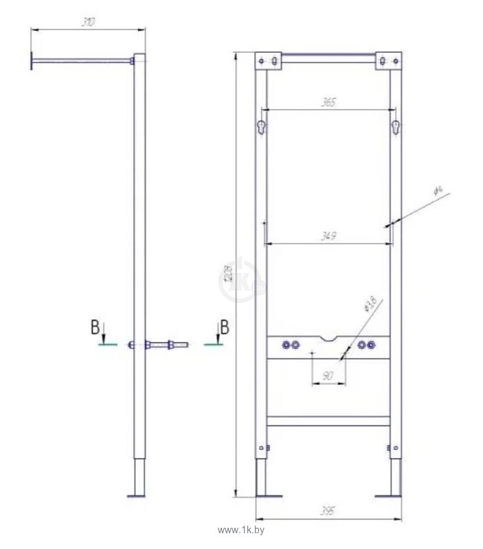 Фотографии Cersanit Vector с унитазом Delfi (S-SET-DEL-Vec-S-DL-Cm-w)