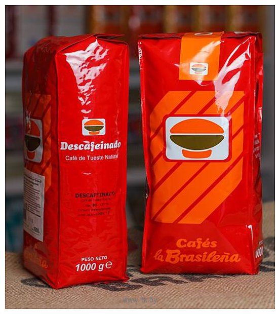 Фотографии Cafes la Brasilena Декофеинизированный (Descafeinado) в зернах 1000 г