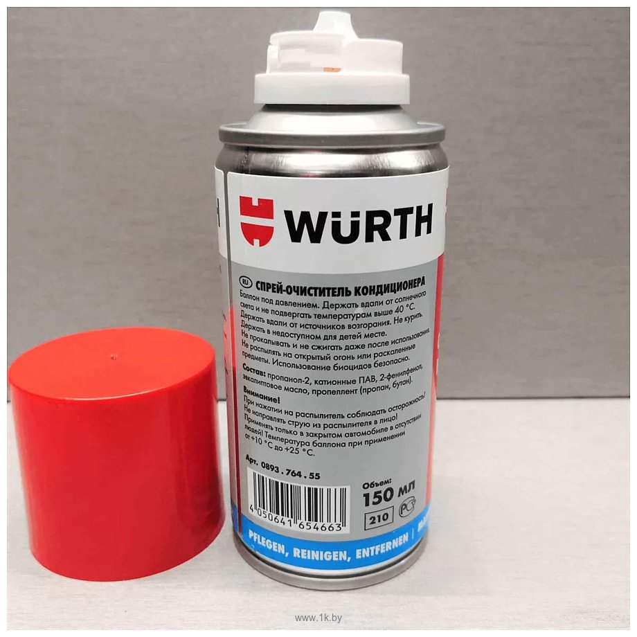 Фотографии Wurth Спрей-очиститель кондиционера 150ml 089376455