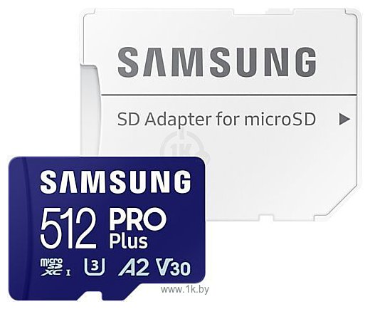 Фотографии Samsung PRO Plus microSDXC 512GB MB-MD512SA/EU (с адаптером)