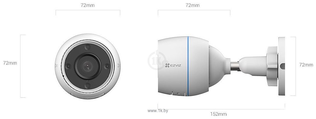 Фотографии Ezviz H3c CS-H3c-R100-1K2WF