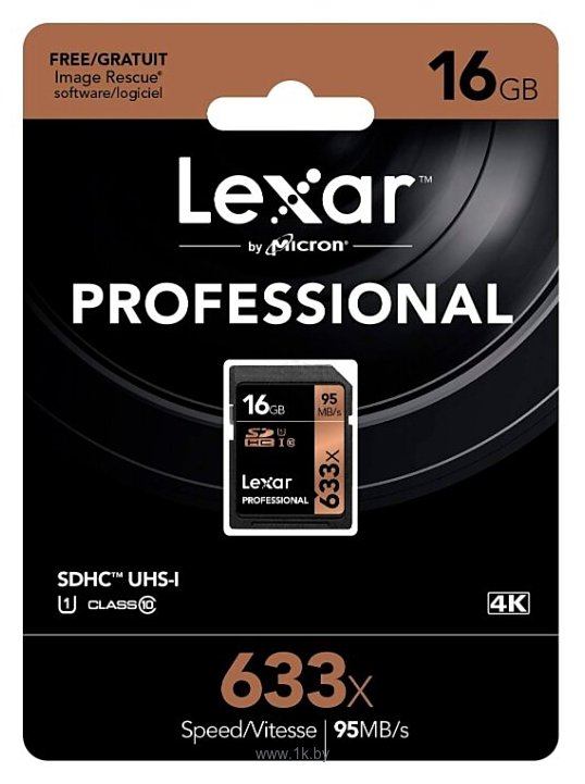 Фотографии Lexar Professional SDHC Class 10 UHS Class 1 633x 16GB