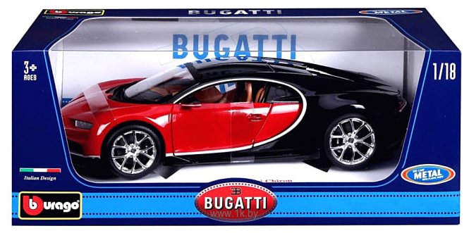 Фотографии Bburago Bugatti Chiron 18-11040 (красный)