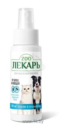 Фотографии ECO ZooЛекарь спрей от блох и клещей инсектоакарицидный для собак и кошек